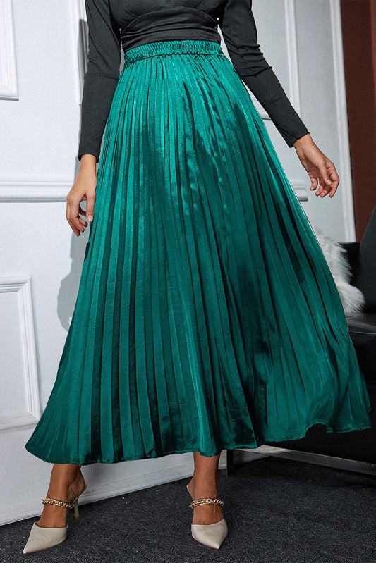 It’s Cocktail Hour Pleated Maxi Skirt