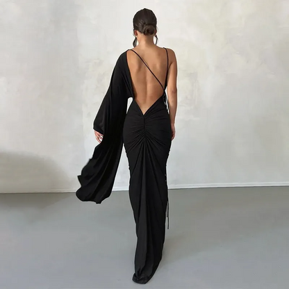 The Glamour Backless Maxi Dress
